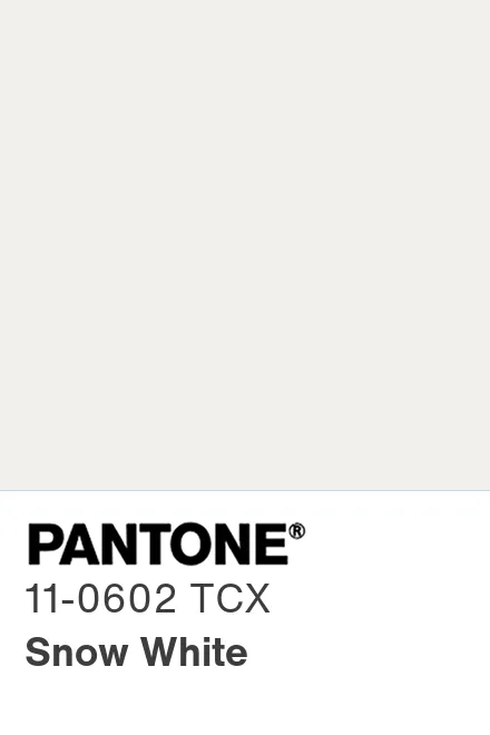 PANTONE 11-0602 TCX Snow White - Pantone色号库|Pantone潘通中国官网