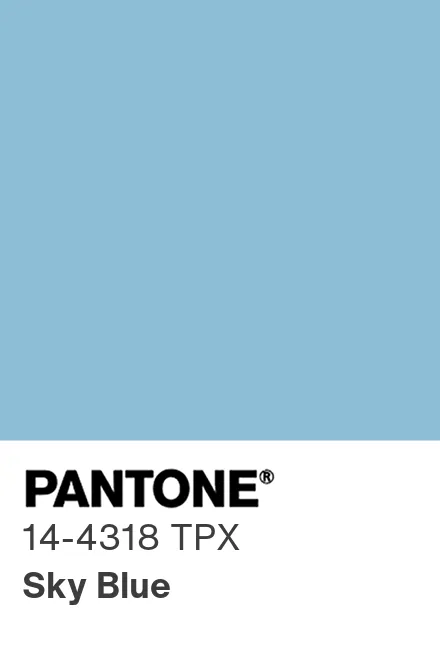 PANTONE 14-4318 TPG Sky Blue - Pantone色号库|Pantone潘通中国官网