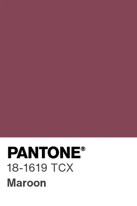 Pantone Tcx Maroon Pantone Pantone