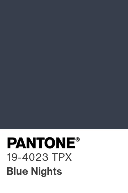 PANTONE 19-4023 TPX Blue Nights - Pantone色号库|Pantone潘通中国官网